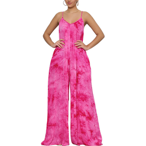 Mono holgado <span class=keywords><strong>con</strong></span> <span class=keywords><strong>tirantes</strong></span> informal, pantalones para mujer, mono nuevo 2024, mono elegante de pierna ancha para mujer - Product Image 1
