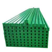 Bandes anti-usure et guides de chaîne en UHMWPE/HDPE/Nylon extrudés sur mesure, résistants aux chocs et aux UV, avec services de moulage et de découpe