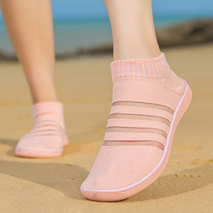 Zapatos de Agua Fly Knit Sin Cordones, Punta Cerrada, Secado Rápido, Forro de Malla, Suela de Goma, Uso en Exteriores de Verano - Product Image 4