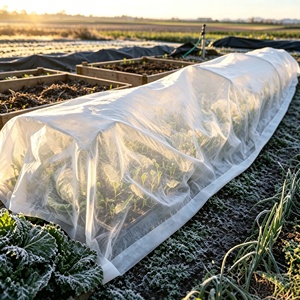 Cubierta de Protección para Cultivos de Invierno, <span class=keywords><strong>Manta</strong></span> Antiheladas No Tejida para Agricultura, Invernaderos y Plántulas de Viveros - Product Image 1