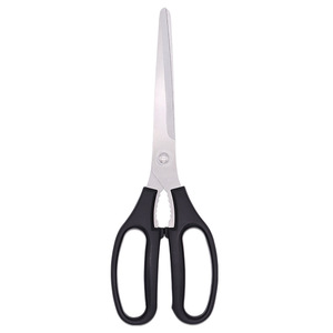 Household Barbecue Scissors Stainless Steel Straight Head Black Home <b>Kitchen</b> Use - Product Image 4