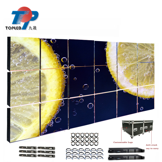 TOPLED 3d Mini Pixel Double Side Touch Screen Marketing Video P4 Panel Led Signage Display Digital Monitor with Frame