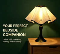Lampe de chevet en forme de pétale, digne d'Instagram, lampe de table nordique haut de gamme pour une ambiance romantique dans la chambre et le bureau