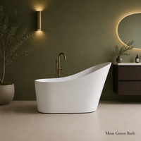 Baignoire de luxe irrégulière pour hôtel, 1500x690x820mm, baignoire autoportante en acrylique pour adulte