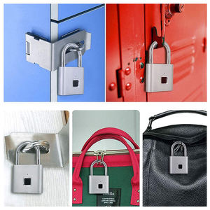 उच्च गुणवत्ता वाले इलेक्ट्रॉनिक फिंगरप्रिंट बुद्धिमान पैडलॉक ip54 वाटरप्रूफ पोर्टेबल आंगन गैरेज दरवाजा लॉक - Product Image 2