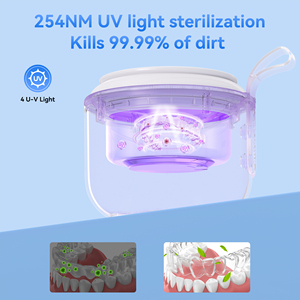2025 portátil recargable 2000mAh batería ultrasónica UV limpieza Dental alineador retenedor protector bucal al aire libre dentadura hogar - Product Image 5