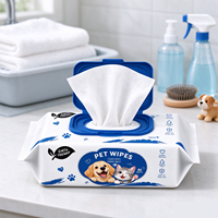 Produits de nettoyage pour animaux de compagnie, lingettes pour animaux de compagnie, non-tissés, pratiques, personnalisation en usine