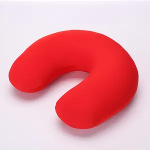 Oreiller coloré de cou de forme de U avec l'oreiller personnalisé de voyage d'impression de logo