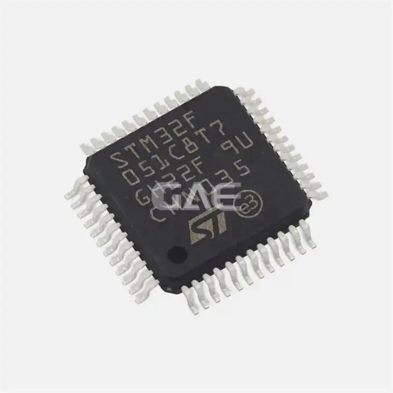 इंटीग्रेटेड सर्किट STM32F051C8T7 मूल नया STM32F051C8T7TR स्टॉक में MCU 32Bit फ़्लैश 48LQFP STM32F0 माइक्रोकंट्रोलर