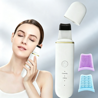 Nettoyeur de peau à ultrasons, éliminateur de points noirs, nettoyeur de pores, 4 modes, charge USB, lifting du visage, exfoliant, haute fréquence 24 kHz, soin du visage à domicile