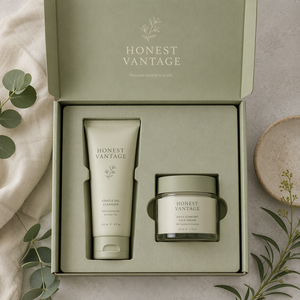 Caja de Embalaje Ecológica de Lujo para el Cuidado de la Piel, Caja Rígida de Papel Personalizada para Set de Limpiador Facial, Crema y Loción con Espuma - Product Image 2