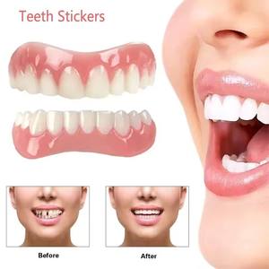 Prótesis Dental Superior/Inferior de Silicona Carillas de Sonrisa Perfecta Pasta para Dentaduras Herramientas de Higiene Oral Dientes Falsos Cosméticos para Sonreír - Product Image 1