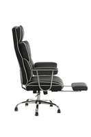 SX-51477 chaise de direction tout-PU mécanisme multifonctionnel moderne 80 # peinture 3 classes ascenseur à gaz 350mm Base PU roulette 350mm Base