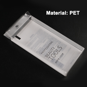 Boîte en plastique PET personnalisée, transparente, pliable, pour le rangement et l'emballage d'outils de beauté - Product Image 5