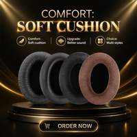 Coussinets de remplacement en gros pour écouteurs, en cuir protéiné et mousse à mémoire de forme, confortables, isolation phonique, OEM ODM