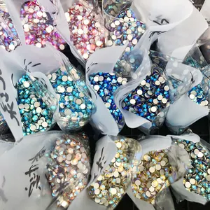 Niet Hotfix Strass Kristal Ab SS3 SS30 Flat Terug Nailart Strass Premium Kwaliteit Strass Nail Glitters Kledingstuk Steen