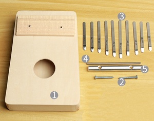 Vente en gros de mini kalimbas en bois à 10 touches, piano à pouce DIY, instrument de percussion Orff pour enfants, pour jouer et se produire - Product Image 6