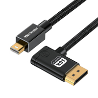 Câble HDTV Mini HDMI vers Mini HDMI plaqué or tressé pour ordinateur portable et moniteur, compatible 16K 8K 1080p