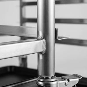 Rak Servis 201/304 Stainless Steel untuk Penggunaan Komersial, Loyang/Panci Panggang, Troli Roti Bakery 15 Rak, Berdiri Sendiri, Garansi 1 Tahun - Product Image 2