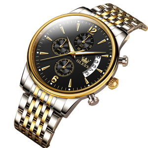 Per OLEVS 2867 personalizzabili orologi al quarzo in acciaio inossidabile per gli uomini che vendono orologi da calendario impermeabili 42mm quadrante - Product Image 3