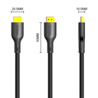 Kabel Data HD panjang, kabel Data versi 2.2 A455 kabel HDMI 16K HD kompatibel untuk komputer TV 8K 4K 120Hz kabel HDMI untuk Speaker teater Rumah