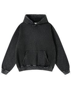 Sweats à capuche lourds pour lui son ensemble de sweat-shirt Vintage personnalisé Anti-rides Anti-rétrécissement lavé à l'acide doublé impression sweat à capuche sweat à capuche court - Product Image 3