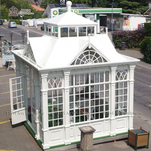 Gazebo de Hierro Forjado Decorativo para Jardín Exterior, Construcción de <span class=keywords><strong>Orangerie</strong></span> Grande en Venta - Product Image 2