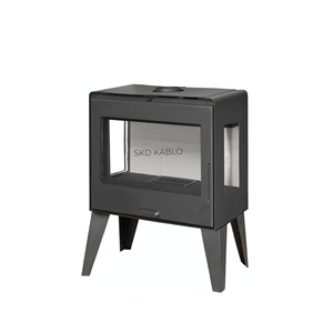 Poêle à bois autoportant avec vitre de visualisation pour usage résidentiel - Product Image 1