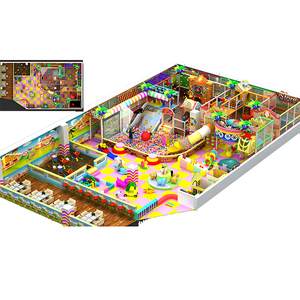 Aire de jeux intérieure commerciale avec des jeux d'escalade souples et une piscine à balles en plastique pour les centres pour enfants - Product Image 5