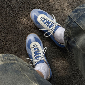Zapatillas Retro Estilo Alemán para Hombre, Color Marrón, Microfibra, Malla Transpirable, Cómodas para el Día a Día, Casuales, Elevadas, <span class=keywords><strong>GAT</strong></span> - Product Image 4