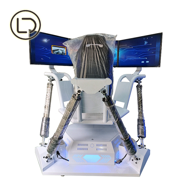 LeaderDream Amusement Park Racing Arcade Game Machine 6DOF Driving Simulator 3 Screen Driving Car Super Speed Racing in Mall