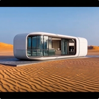 Maisons conteneurs à prix de gros, maisons préfabriquées d'extérieur, capsule spatiale de luxe, maison conteneur capsule spatiale