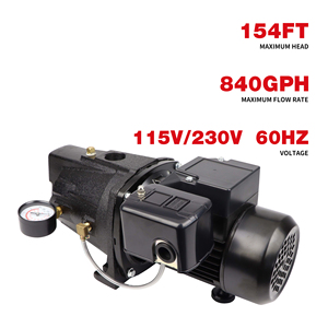 آلة ضخ المياه عالية الضغط مضخة المياه النفاثة مضخات نفاثة آبار ضحلة من الحديد الزهر - Product Image 1