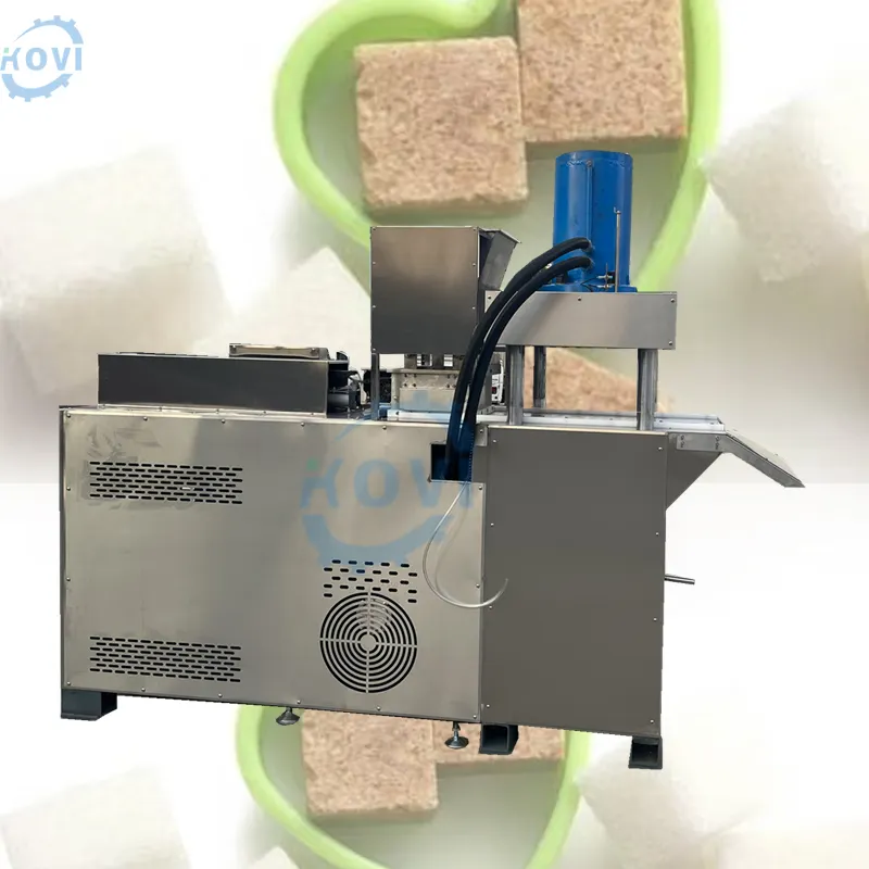 Otomatik shortbread polvoron molder yeşil fasulye kek yapma makinesi kömür tozu küp şeker küp baskı kalıplama makinesi