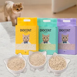 Vente en gros en vrac de haute qualité Fournitures pour animaux de compagnie Produits Tofu Litière pour chat Fabricant de sable OEM de haute qualité Tofu Litière pour chat Sable