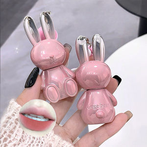 Gege Bear Vegan Pink Bunny Velvet Mist, gloss à lèvres liquide minéral hautement pigmenté, fini mat, longue tenue, rehausseur de couleur, CE HALAL - Product Image 2