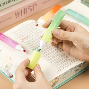 Biểu Tượng Tùy Chỉnh 4 Pcs Thẩm Mỹ <span class=keywords><strong>Highlighter</strong></span> <span class=keywords><strong>Set</strong></span>, Pastel Các Loại Gradient Màu Đục Tip Kinh Thánh Tô Màu Cho Các Trường Học & Văn Phòng - Product Image 5