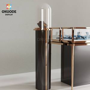 Kiosco de Joyería de Lujo Moderno Personalizado con Diseño Interior de Acrílico y Vidrio Templado, Muebles para Exhibición en Tiendas - Product Image 6