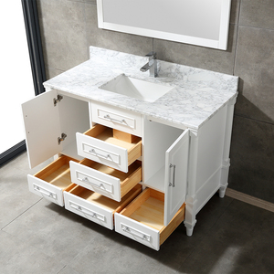 Mueble de Baño de Alta Gama de 48 Pulgadas con Lavabo de Cerámica y Características Resistentes al Agua - Product Image 5