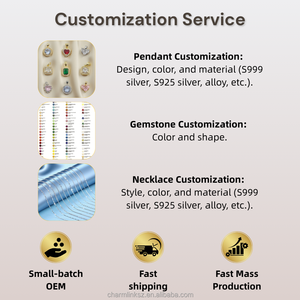 नई फैशनेबल Nfc Gemstone हार 13.56mhz RFid स्टेनलेस स्टील गहने nfc उपहार दिल के आकार हार छुट्टी उपहार - Product Image 5