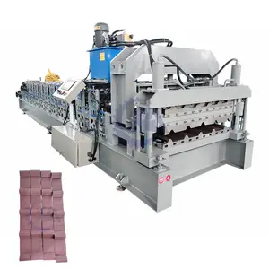 Easy Operation Metal Panel Glazed Tile Cutting Machine Roof Roll Forming Machine