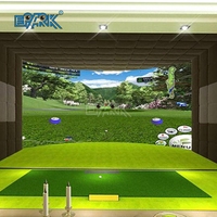 Simulateur de Golf d'intérieur personnalisé, Zone de sport d'affaires, simulateur de Golf pour parc d'attractions