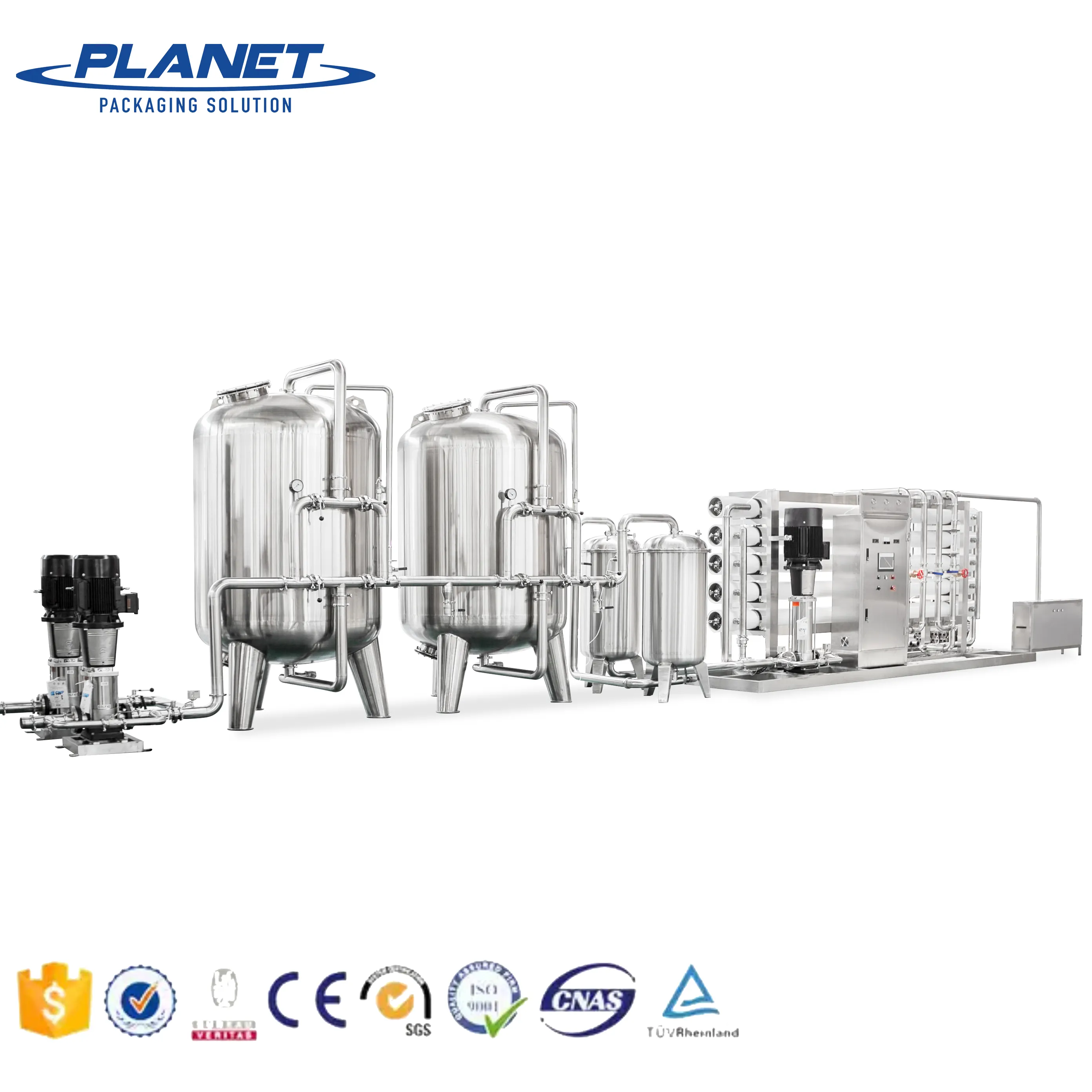 Sistema de purificación de ósmosis inversa para beber, purificador de filtro Mineral 2000LPH, planta de máquina de tratamiento de agua