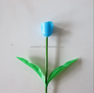 2025 nouvelle maison extérieure pelouse chemin paysage jardin cour <span class=keywords><strong>rue</strong></span> salle de mariage décoratif Led tulipe Rose lumière - Product Image 2