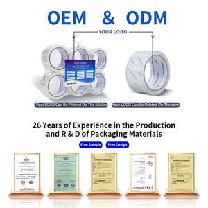 Logo personnalisé ruban d'emballage transparent en BOPP étanche <span class=keywords><strong>OPP</strong></span> ruban transparent en BOPP pour expédition et emballage - Product Image 4