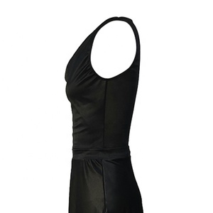Abito da ballo midi Baili BC032010 in raso senza maniche con scollo a cappuccio, gonna svasata a <span class=keywords><strong>vita</strong></span> <span class=keywords><strong>alta</strong></span> con spacco, <span class=keywords><strong>costume</strong></span> da balletto da donna - Product Image 5