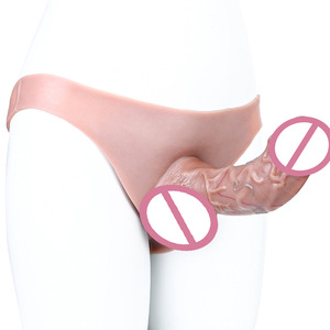 Dildo indossabile in pelle cava, a forma di fallo, ispessito e ingrandito, per pantaloni, morbido, impermeabile, per sesso adulto, lesbiche, ragazze, donne - Product Image 5