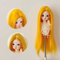 Perruque de poupée BJD Ye Luoli en soie douce, style coréen, cheveux longs et raides avec raie au milieu, accessoire capillaire pour poupées, 346 pièces