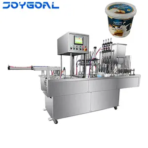 industrial customizable automatic stainless steel ice cream cone cup filling sealing equipment machine