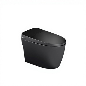 Inodoro Inteligente Redondo con Sifón de Descarga Instantánea y Calentamiento, Limpieza Automática, Taza de WC Impermeable OEM para Uso en Baños de Villas y Hoteles - Product Image 2